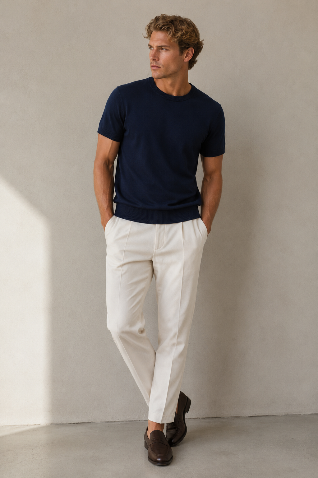 Maglia di filo blu