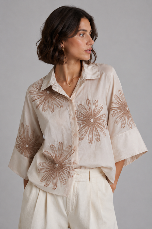 Blusa Fleur Brown